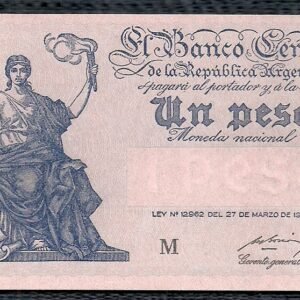 ARGENTINA BILLETE PROGRESO 1 PESO BOT 1839 UNC