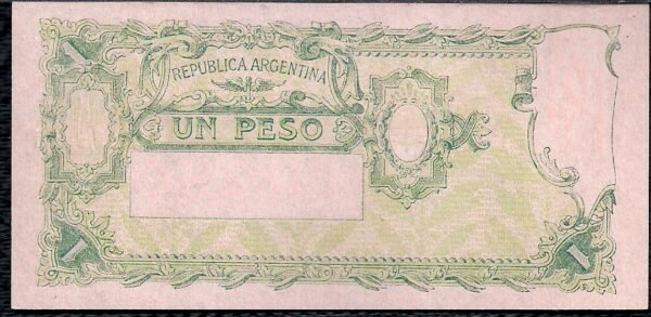 ARGENTINA BILLETE PROGRESO 1 PESO BOT 1839 UNC - Imagen 2