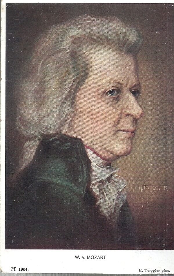 POSTAL MUSICO MOZART