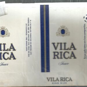 MARQUILLA VILA RICA 20 CIGARRILLOS INDUSTRIA BRASIL SOFT