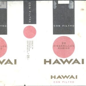 MARQUILLA HAWAI 20 CIGARRILLOS INDUSTRIA ARGENTINA SOFT