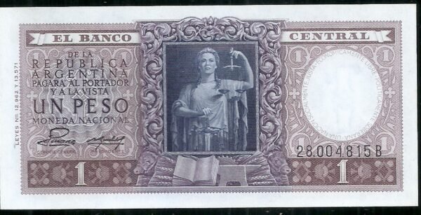 ARGENTINA BILLETE MONEDA NACIONAL 1 PESO BOT 1911 UNC