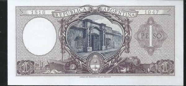 ARGENTINA BILLETE MONEDA NACIONAL 1 PESO BOT 1914 UNC - Imagen 2