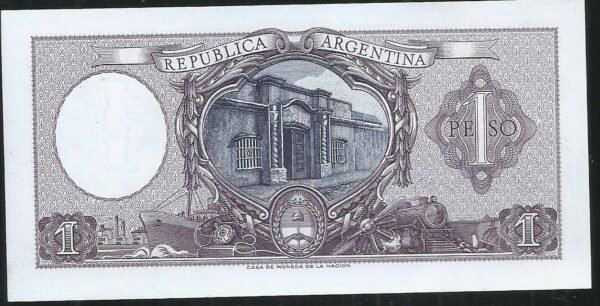 ARGENTINA BILLETE MONEDA NACIONAL 1 PESO BOT 1915 UNC - Imagen 2
