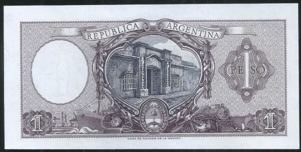 ARGENTINA BILLETE MONEDA NACIONAL 1 PESO BOT 1916 UNC - Imagen 2