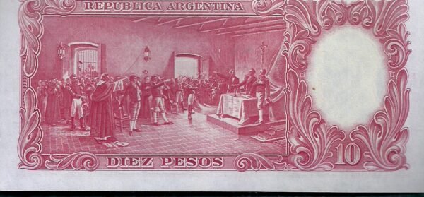 ARGENTINA BILLETE MONEDA NACIONAL 10 PESOS BOT 1927 UNC - Imagen 2