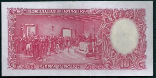 ARGENTINA BILLETE MONEDA NACIONAL 10 PESOS BOT 1929 UNC - Imagen 2