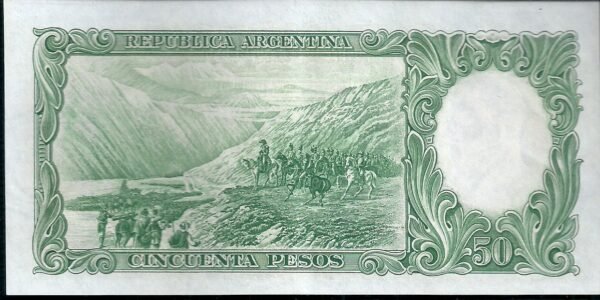ARGENTINA BILLETE MONEDA NACIONAL 50 PESOS BOT 1983 XF+ - Imagen 2