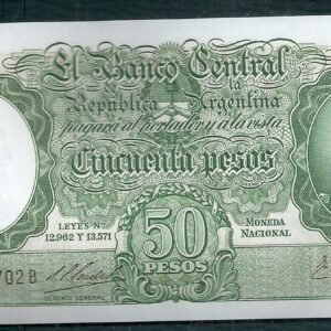ARGENTINA BILLETE MONEDA NACIONAL 50 PESOS BOT 2001 UNC