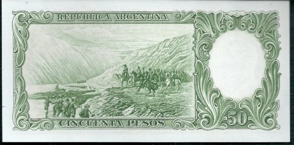 ARGENTINA BILLETE MONEDA NACIONAL 50 PESOS BOT 2008 UNC - Imagen 2