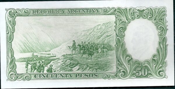 ARGENTINA BILLETE MONEDA NACIONAL 50 PESOS BOT 2010 UNC - Imagen 2