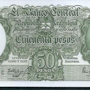 ARGENTINA BILLETE MONEDA NACIONAL 50 PESOS BOT 2014 UNC