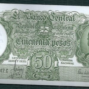 ARGENTINA BILLETE MONEDA NACIONAL 50 PESOS BOT 2017a UNC