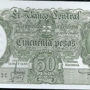ARGENTINA BILLETE MONEDA NACIONAL 50 PESOS BOT 2021 UNC