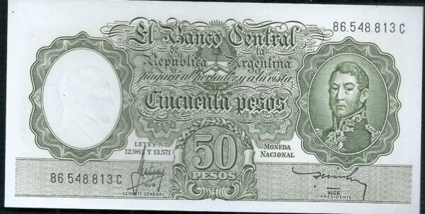 ARGENTINA BILLETE MONEDA NACIONAL 50 PESOS BOT 2021 UNC