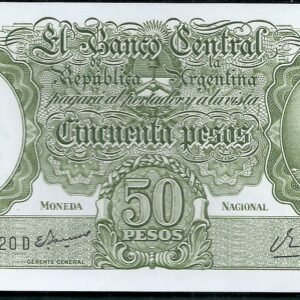 ARGENTINA BILLETE MONEDA NACIONAL 50 PESOS BOT 2027 UNC