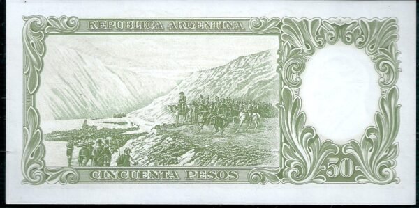 ARGENTINA BILLETE MONEDA NACIONAL 50 PESOS BOT 2027 UNC - Imagen 2