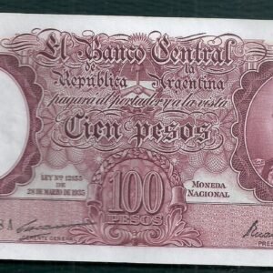 ARGENTINA BILLETE MONEDA NACIONAL 100 PESOS BOT 2036 XF++