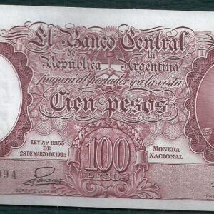 ARGENTINA BILLETE MONEDA NACIONAL 100 PESOS BOT 2042 AU