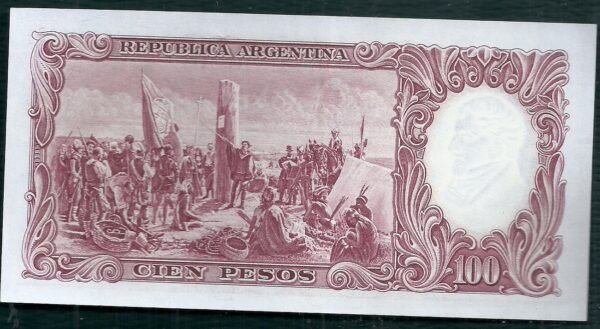 ARGENTINA BILLETE MONEDA NACIONAL 100 PESOS BOT 2052 AU - Imagen 2