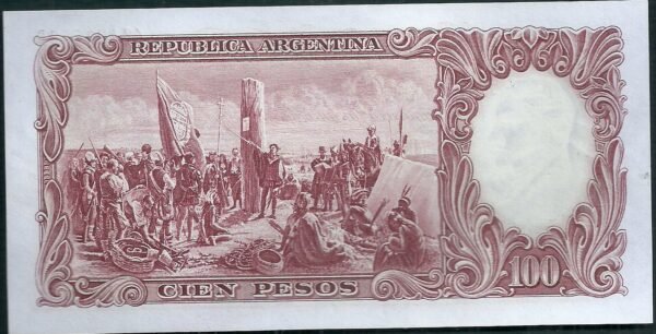 ARGENTINA BILLETE MONEDA NACIONAL 100 PESOS BOT 2057a UNC - Imagen 2