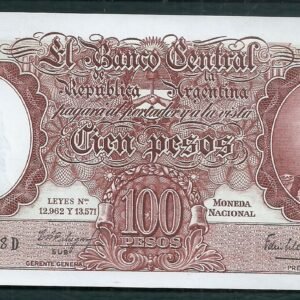 ARGENTINA BILLETE MONEDA NACIONAL 100 PESOS BOT 2068 UNC