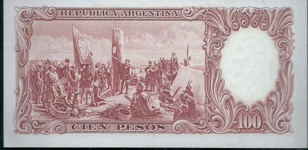 ARGENTINA BILLETE MONEDA NACIONAL 100 PESOS BOT 2062 UNC - Imagen 2