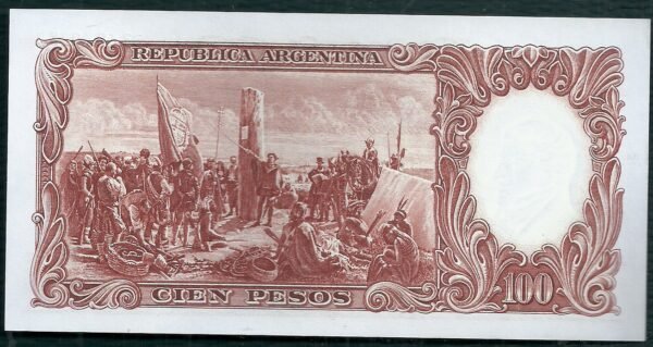 ARGENTINA BILLETE MONEDA NACIONAL 100 PESOS BOT 2068 UNC - Imagen 2