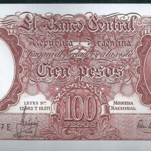 ARGENTINA BILLETE MONEDA NACIONAL 100 PESOS BOT 2073 UNC