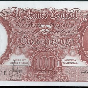 ARGENTINA BILLETE MONEDA NACIONAL 100 PESOS BOT 2076 AU