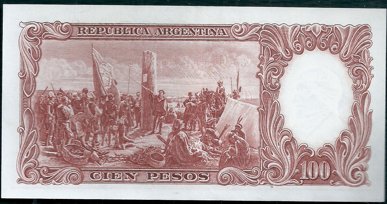ARGENTINA BILLETE MONEDA NACIONAL 100 PESOS BOT 2076 AU - Imagen 2