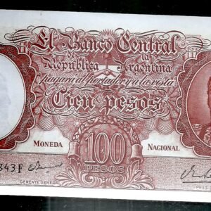 ARGENTINA BILLETE MONEDA NACIONAL 100 PESOS BOT 2081 UNC