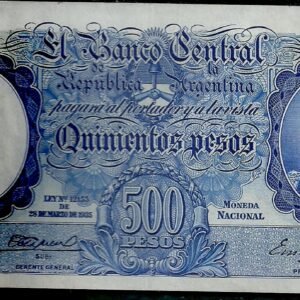 ARGENTINA BILLETE MONEDA NACIONAL 500 PESOS BOT 2088 XF+