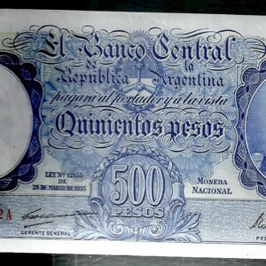 ARGENTINA BILLETE MONEDA NACIONAL 500 PESOS BOT 2090 XF+