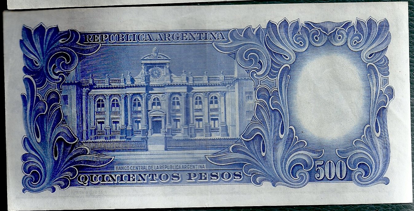 ARGENTINA BILLETE MONEDA NACIONAL 500 PESOS BOT 2090 XF+ - Imagen 2