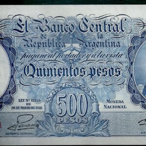 ARGENTINA BILLETE MONEDA NACIONAL 500 PESOS BOT 2097 UNC