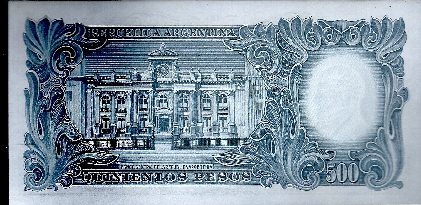 ARGENTINA BILLETE MONEDA NACIONAL 500 PESOS BOT 2109 UNC - Imagen 2