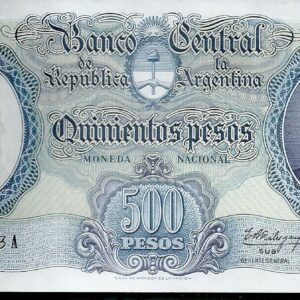 ARGENTINA BILLETE MONEDA NACIONAL 500 PESOS BOT 2114 UNC