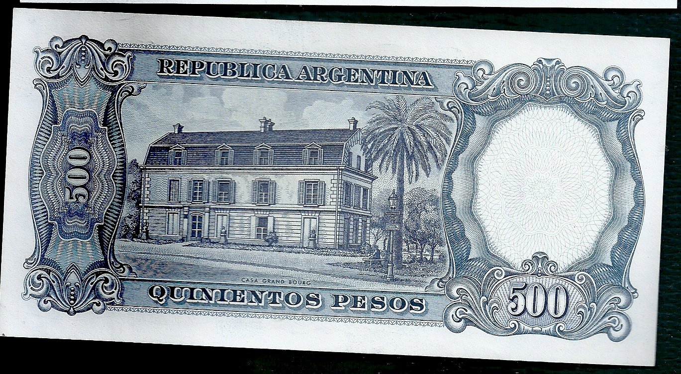 ARGENTINA BILLETE MONEDA NACIONAL 500 PESOS BOT 2120 UNC - Imagen 2