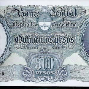 ARGENTINA BILLETE MONEDA NACIONAL 500 PESOS BOT 2122 UNC
