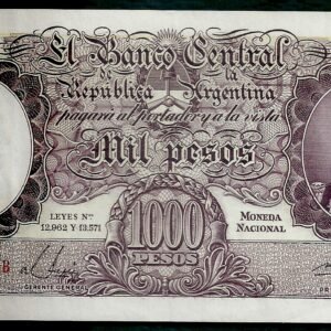 ARGENTINA BILLETE MONEDA NACIONAL 1000 PESOS BOT 2138 XF+