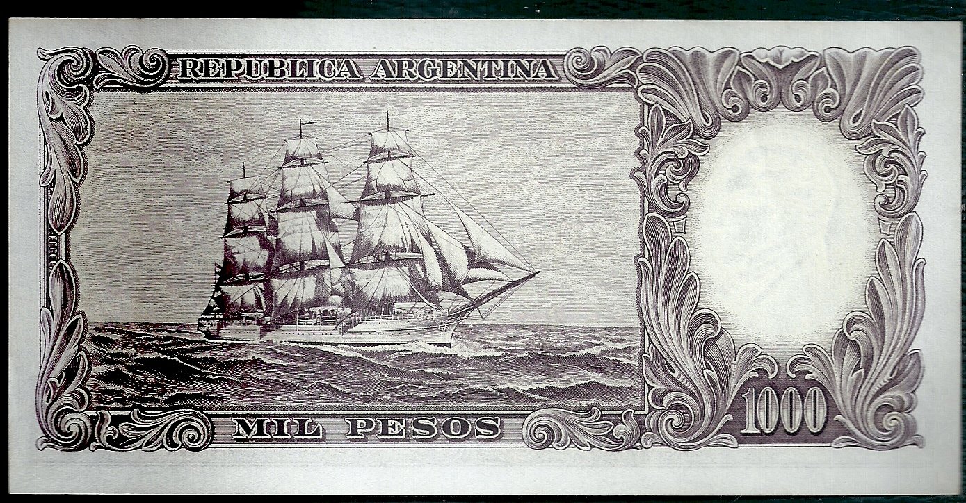 ARGENTINA BILLETE MONEDA NACIONAL 1000 PESOS BOT 2156 AU - Imagen 2
