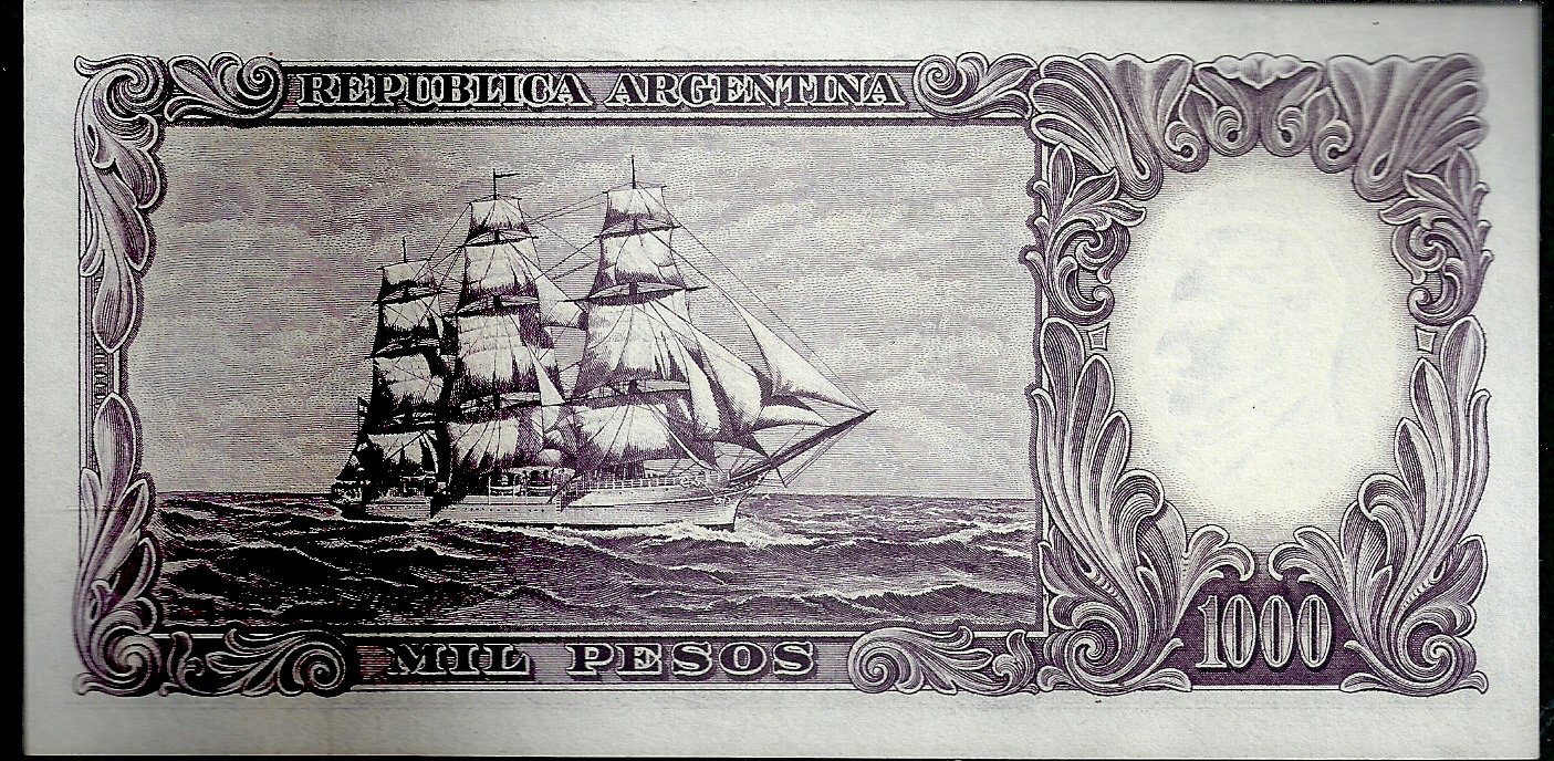 ARGENTINA BILLETE MONEDA NACIONAL 1000 PESOS BOT 2159 UNC - Imagen 2