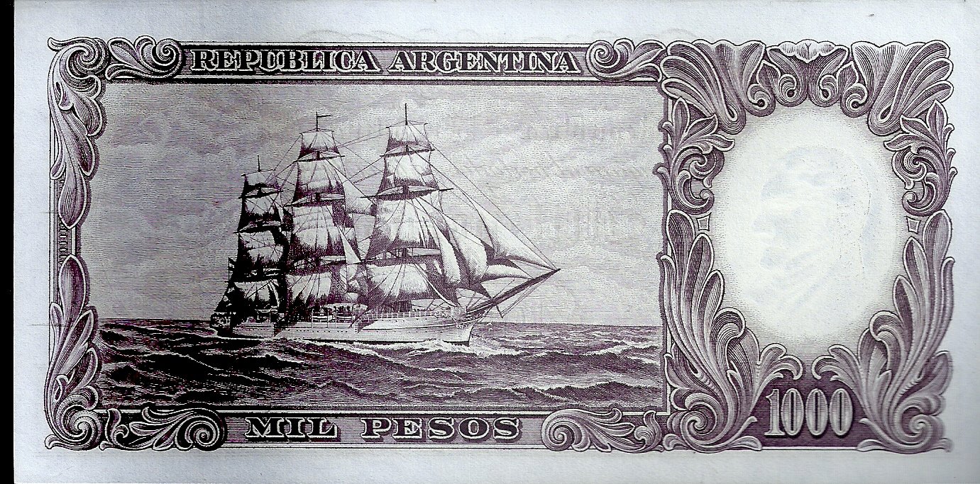 ARGENTINA BILLETE MONEDA NACIONAL 1000 PESOS BOT 2163 UNC - Imagen 2