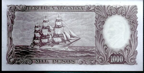 ARGENTINA BILLETE MONEDA NACIONAL 1000 PESOS BOT 2168 UNC - Imagen 2