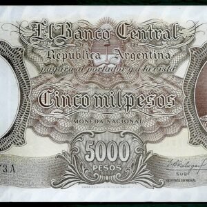 ARGENTINA BILLETE MONEDA NACIONAL 5000 PESOS BOT 2171 UNC