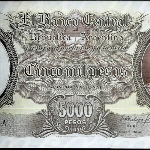 ARGENTINA BILLETE MONEDA NACIONAL 5000 PESOS BOT 2174 UNC