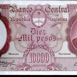 ARGENTINA BILLETE MONEDA NACIONAL 10000 PESOS BOT 2186 UNC