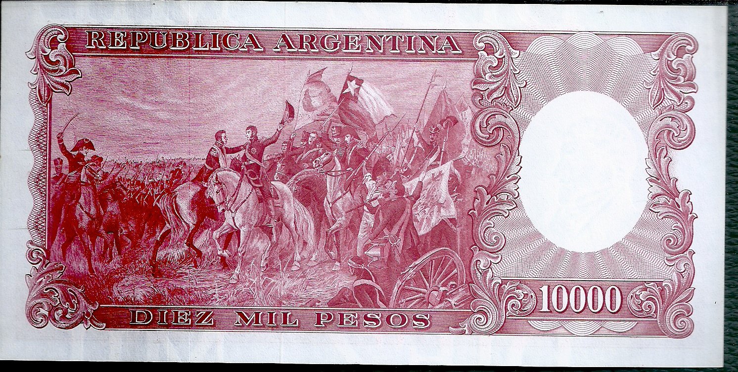 ARGENTINA BILLETE MONEDA NACIONAL 10000 PESOS BOT 2186 UNC - Imagen 2