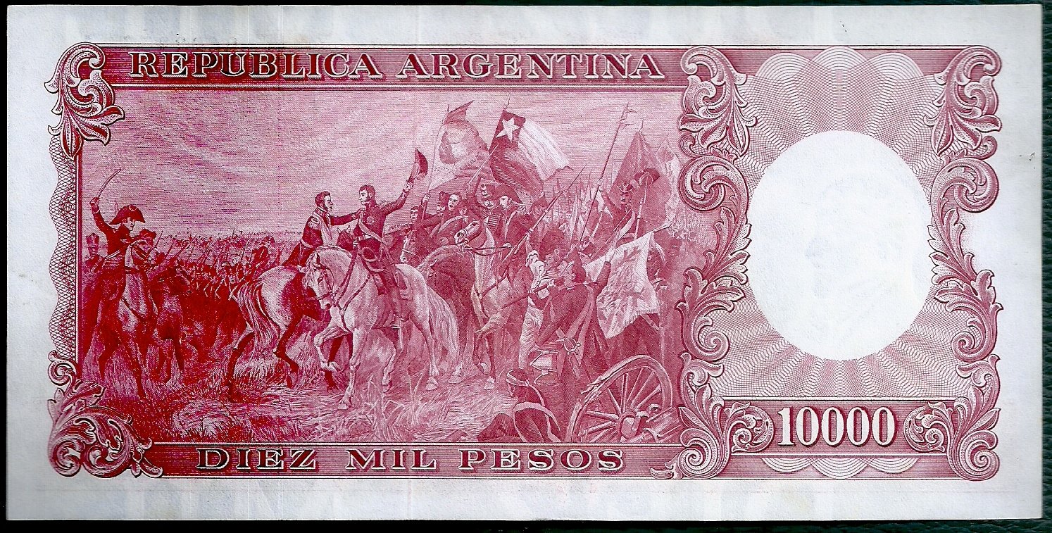 ARGENTINA BILLETE MONEDA NACIONAL 10000 PESOS BOT 2187 UNC - Imagen 2